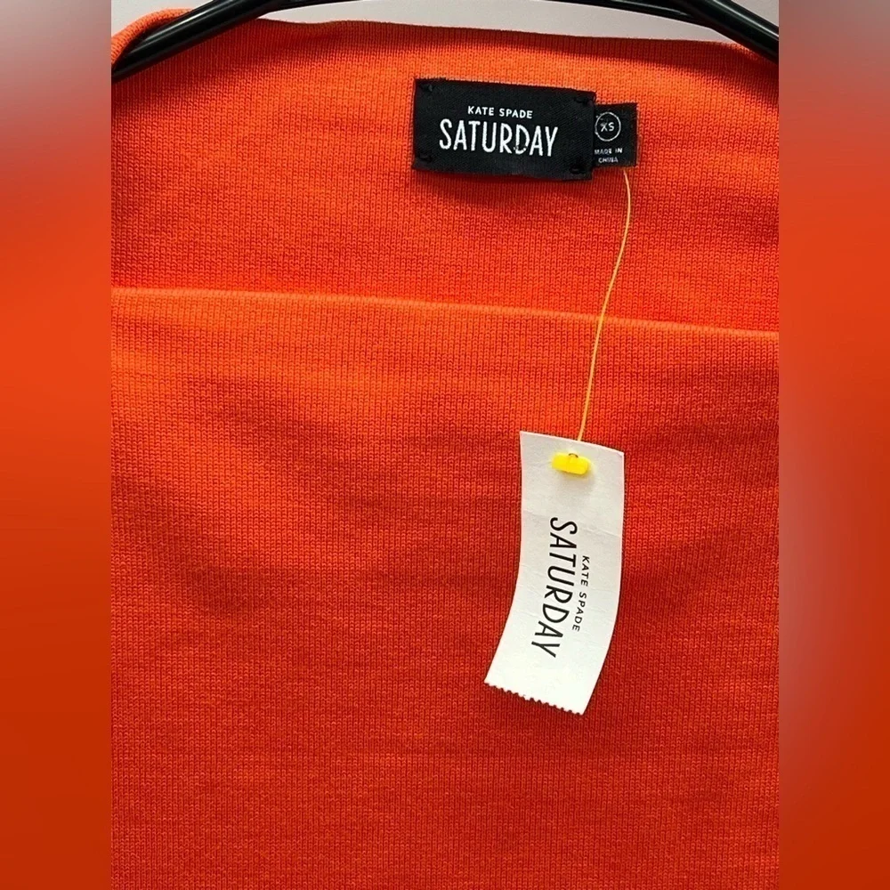 Kate Spade beautiful orange/ coral color top NWT